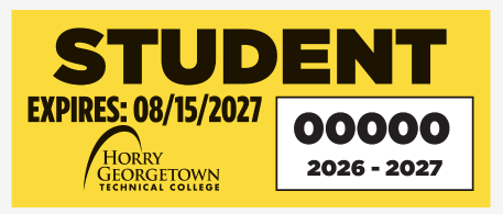 Student Parking Decal