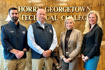 Mr. C. Loren Wallace, Mitigation & Recovery Program Manager, Emergency Management Division, Horry County Government; Mr. Samuel Hodge, Director of Emergency Management, Emergency Management Division, Horry County Government; Dr. Marilyn Fore, HGTC President; Dr. Theresa Strong, HGTC Assistant Vice President & Dean