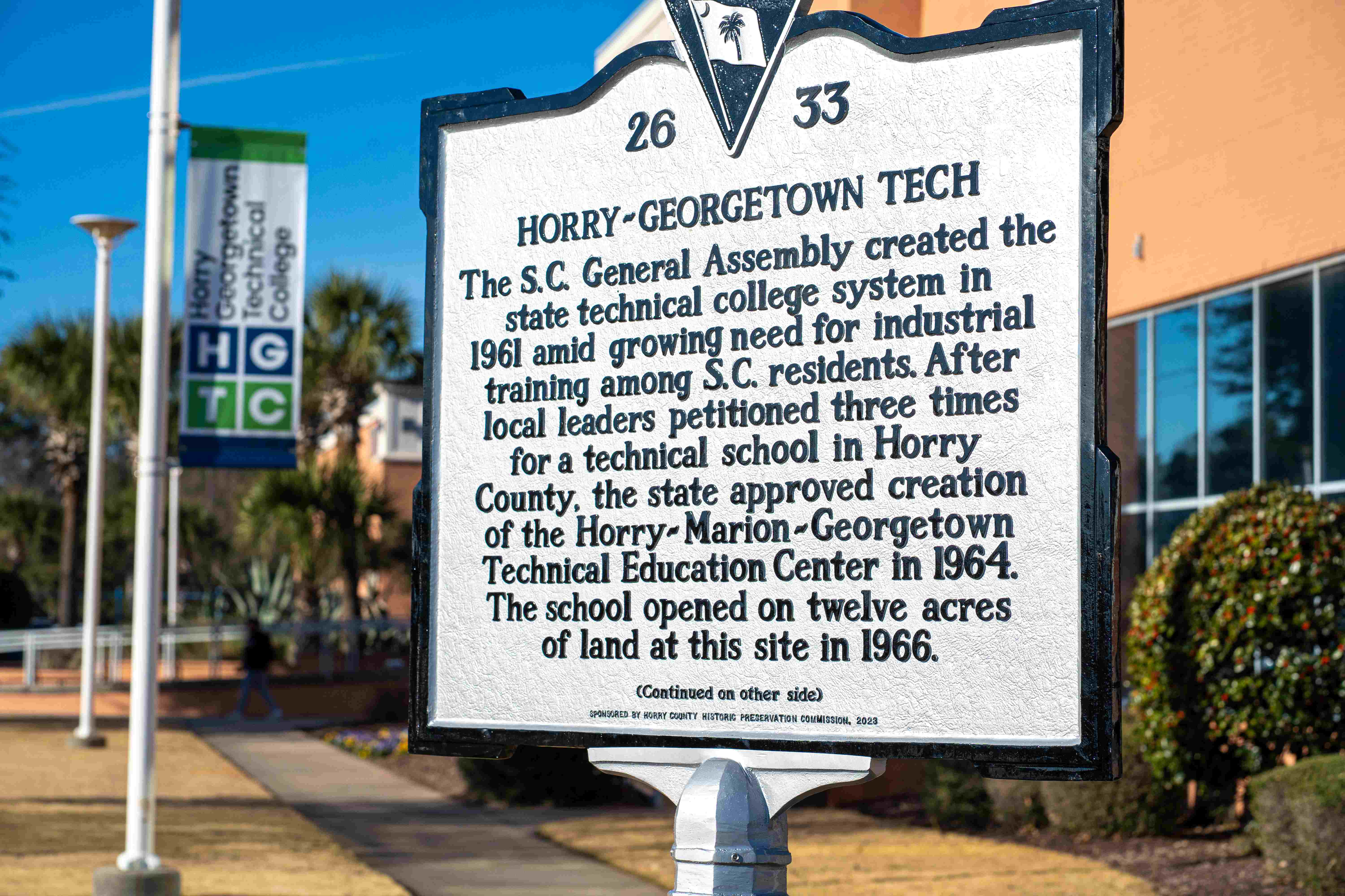 HGTC Historical Marker