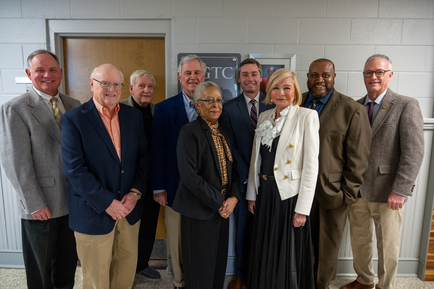 Dr. Marilyn “Murph” Fore, president of Horry-Georgetown Technical College, joins Orrie E. West, HGTC Area Commission members, former HGTC President Neyle Wilson, and former Area Commissioner Melvin Nobles during the dedication of the Orrie E. West Conference Room in Building 200. The ceremony honored West’s 39 years of service and leadership to the College.