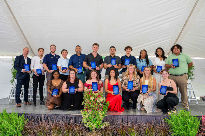 Pictured are the students and organizations recognized during the inaugural HGTC Celebration of Success ceremony on May 6, 2026, on the Conway Campus.
